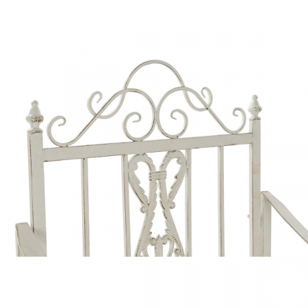 Scaun Balansoar  Metal Aluminiu Alb (63 x 89 x 92 cm) [3]