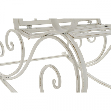 Scaun Balansoar  Metal Aluminiu Alb (63 x 89 x 92 cm) [2]