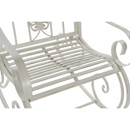 Scaun Balansoar  Metal Aluminiu Alb (63 x 89 x 92 cm) [1]