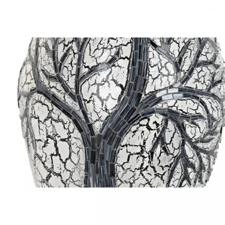 Vază DKD Home Decor Copac Alb Negru Alb/Negru Geam Teracotă 29 x 29 x 60 cm [2]