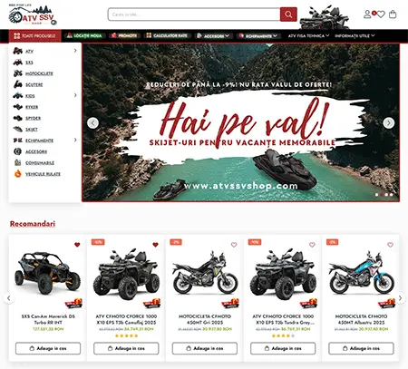  ATV CFMoto & ATV GOES, ATV Can-Am, Motociclete, Skijet, Spyder 