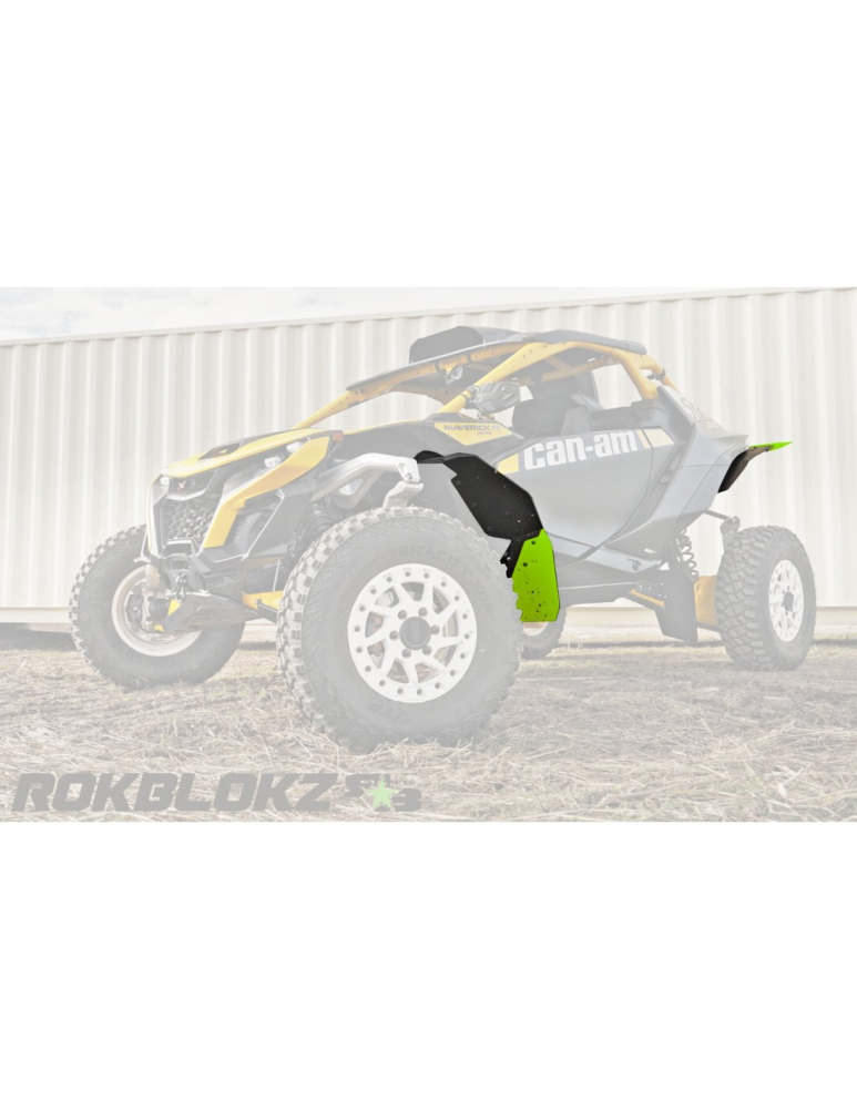 APARATORI NOROI SSV CAN-AM MAVERICK R - OVERFENDERE - VERDE CU NEGRU [2]