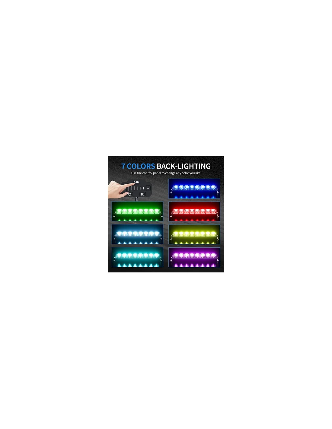 Bara LED Aurora 496W 101.6cm – Accesoriu ATV SSV Off-Road Profesional [3]