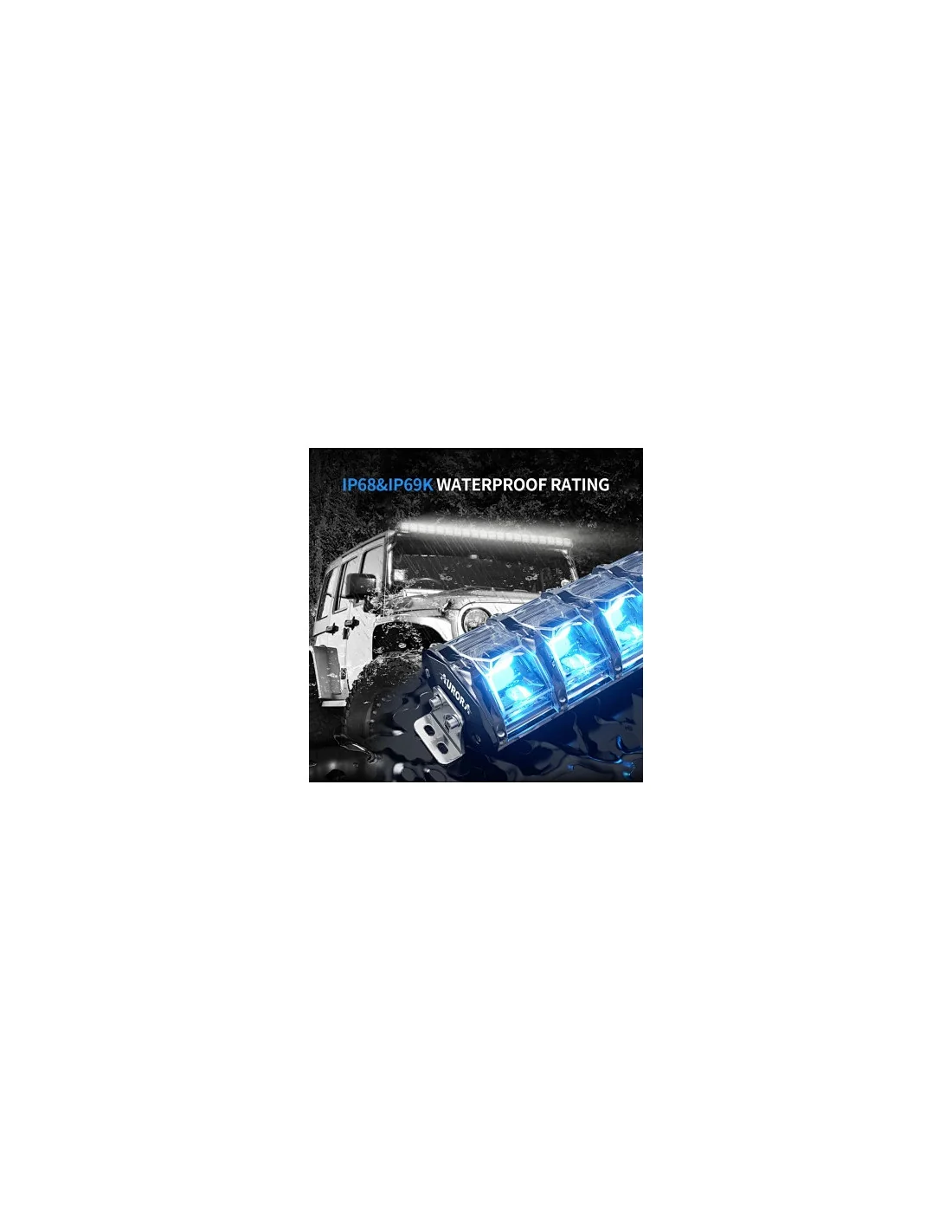 Bara LED Aurora 496W 101.6cm – Accesoriu ATV SSV Off-Road Profesional [5]