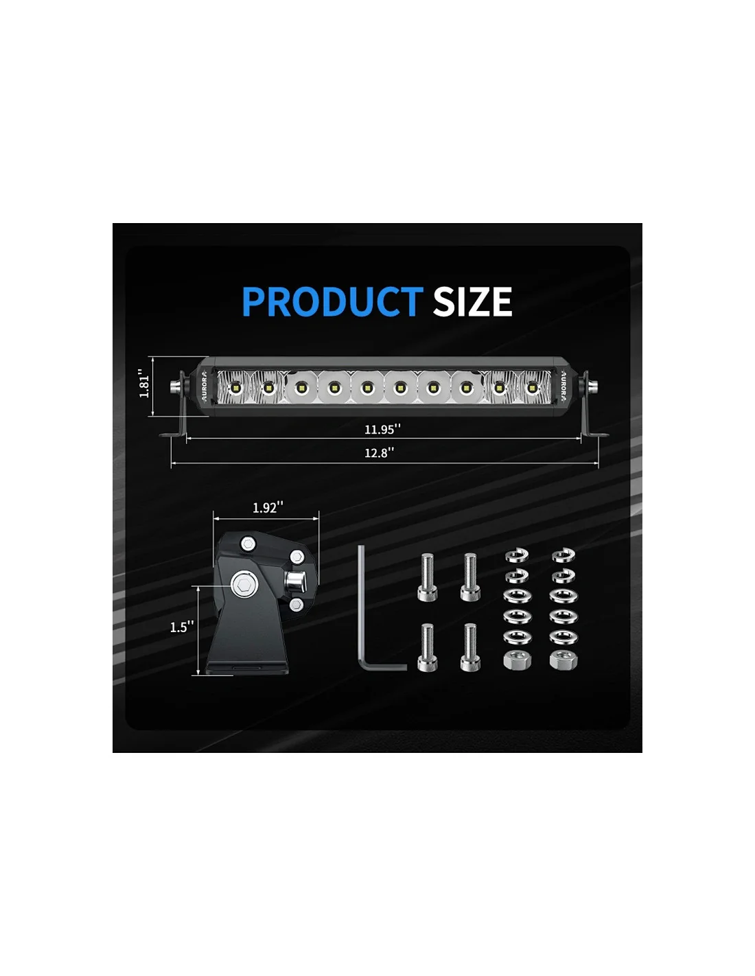 Bara LED Aurora 50W 25.4cm – Accesoriu ATV SSV Off-Road [3]