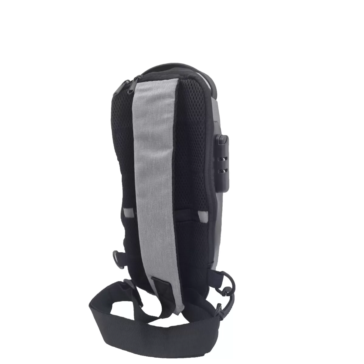 Borseta / Geanta Textila de Umar cu Cifru – 43x34x50 cm – Gri – Ideala pentru Motocicleta / ATV / Bicicleta / Trotineta [4]