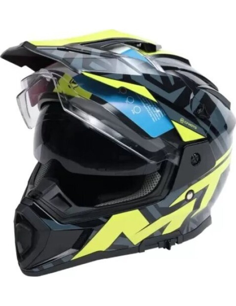 CASCA CFMOTO BLACK-GREEN XS [2]