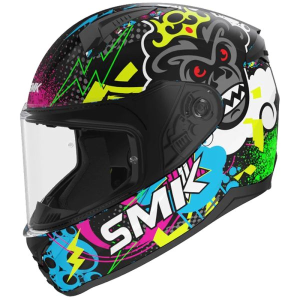 CASCA COPII INTEGRALA SMK MULTICOLOR NEGRU [1]