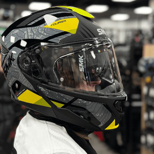 CASCA INTEGRALA SMK GRI ANTRACIT / GALBEN [2]