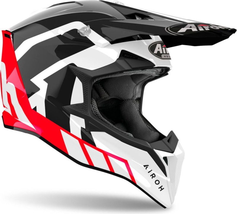 Casca Moto AIROH Wraaap Reloaded – Rosu Lucios [2]