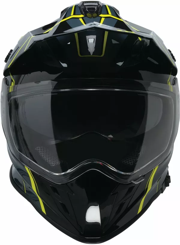 Cască Z1R Range 2.0 Voyager – Full-Face, Gri Închis / Verde Hi-Viz [2]