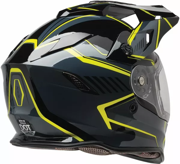Cască Z1R Range 2.0 Voyager – Full-Face, Gri Închis / Verde Hi-Viz [3]