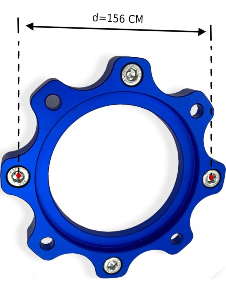 DISTANTIERE ROTI ATV 4/156 50MM ALBASTRU POLARIS THE BEAST [4]