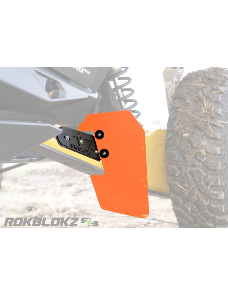 FLAPSURI / PROTECTII LA ROTI IMPOTRIVA PIETRELOR PENTRU CAN-AM MAVERICK R - PORTOCALIU [8]