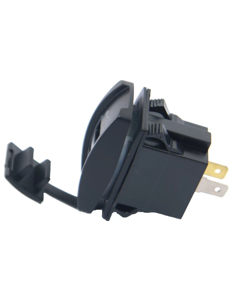 INCARCATOR USB 12V FAST CHARGING (DUBLU, CU LED ALBASTRU) [2]