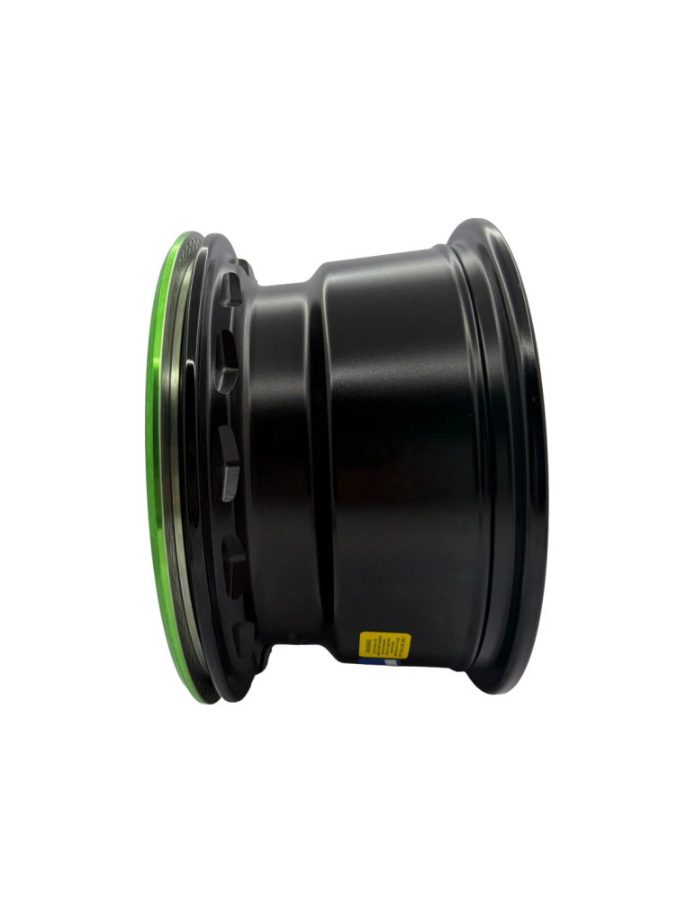 JANTA ATV CU BEADLOCK 4/137 12X7 - CAN-AM RENEGADE / OUTLANDER - NEGRU CU VERDE [6]