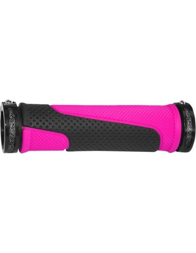 MANSOANE GHIDON LOCK-ON NEGRU / ROZ DUAL DENSITY 22MM 13CM - PROGRIP [2]