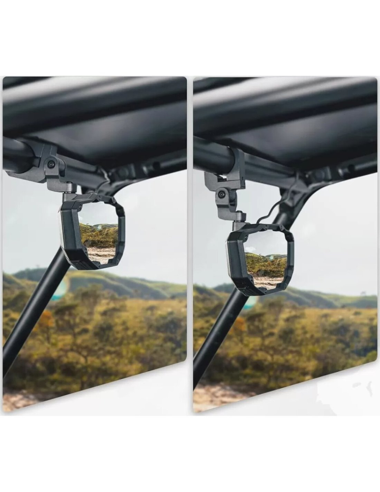 OGLINDA RETROVIZOARE CU LUMINA CABINA THE BEAST SSV/UTV 1.5-2 INCH [2]