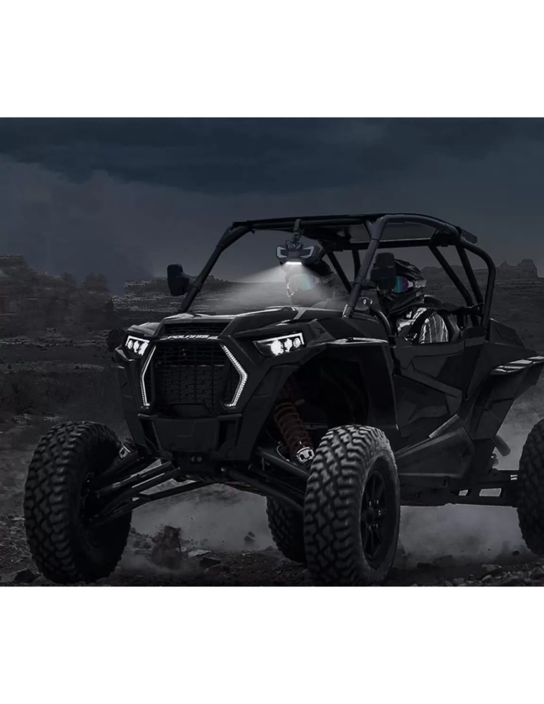 OGLINDA RETROVIZOARE CU LUMINA CABINA THE BEAST SSV/UTV 1.5-2 INCH [3]