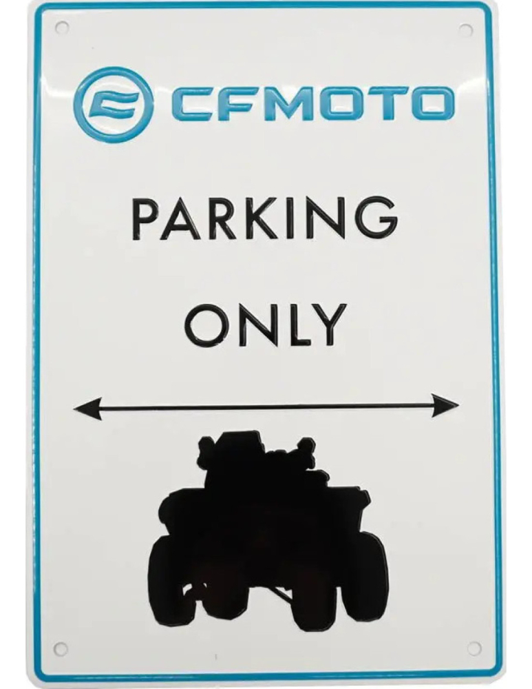 PLACUTA ALUMINIU CFMOTO PARKING ONLY [2]