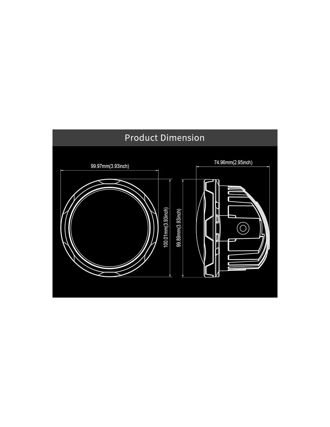 Proiector LED Aurora 40W 10.16cm (SET 2 BUC) – Accesoriu ATV SSV Off-Road [11]