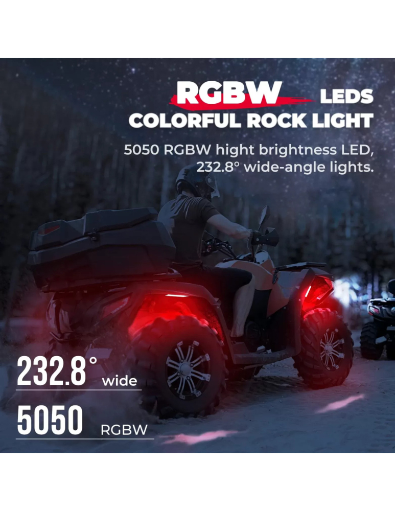 ROCK LIGHTS RGB PENTRU SSV / UTV / ATV / JEEP - 8 BUC [5]