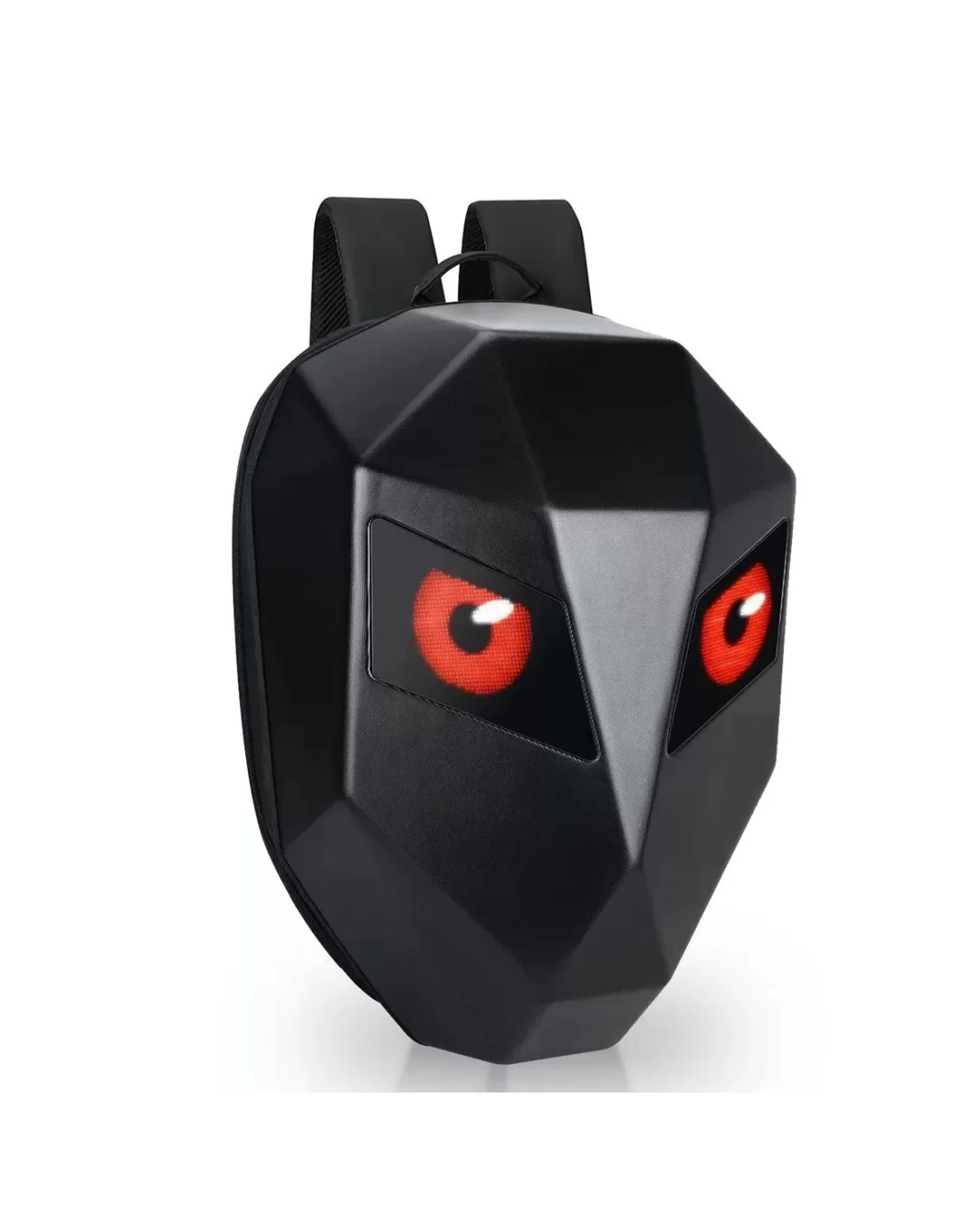 RUCSAC RIGID CU ECRAN LED SI BLUETOOTH - DEVIL EYES 36x18x48 cm - NEGRU - MOTOCICLETA / ATV / BICICLETA / TROTINETA [1]