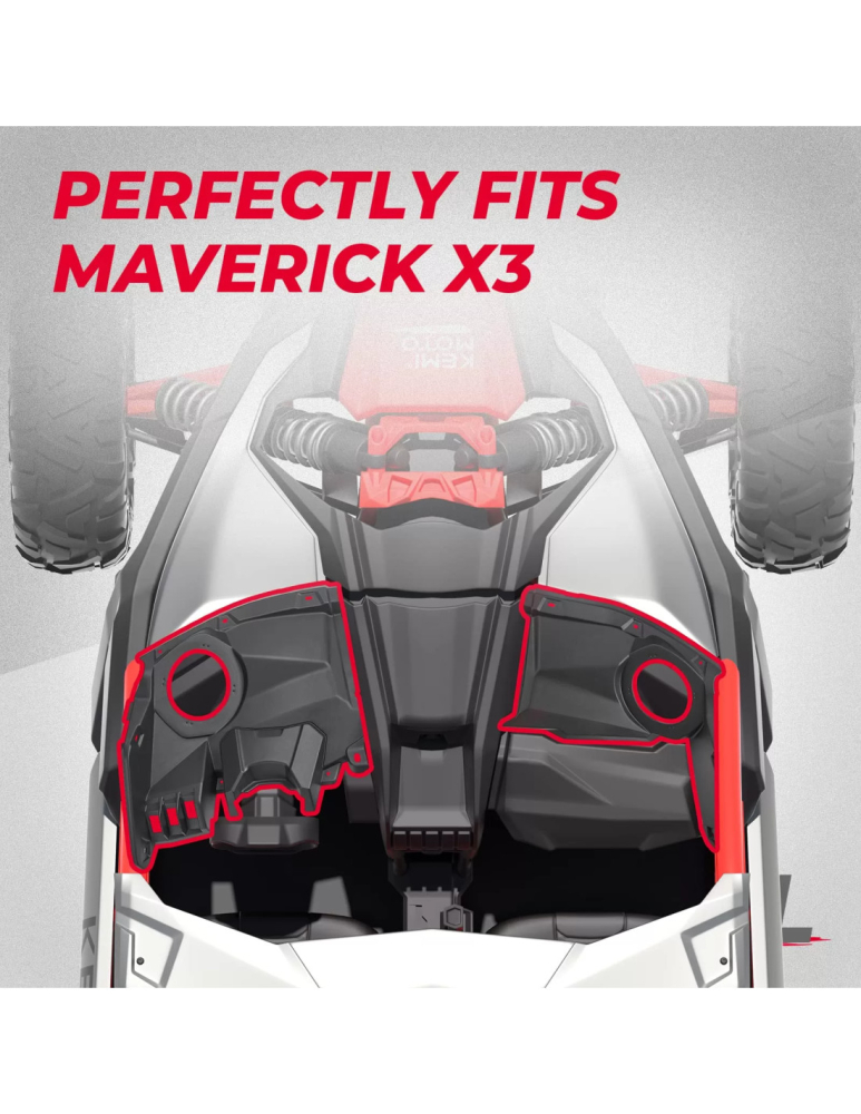 SET SUPORTI FRONTALI PENTRU BOXE AUDIO - CAN-AM MAVERICK X3 / X3 MAX [2]