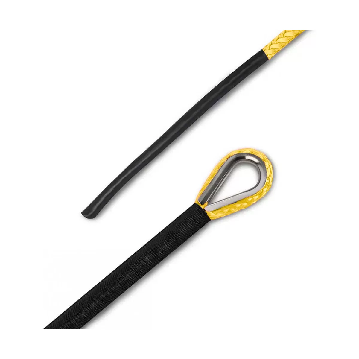 Sufa Syntetica Troliu ATV & SSV 6mm / 15m – Galben – RopeHook [2]