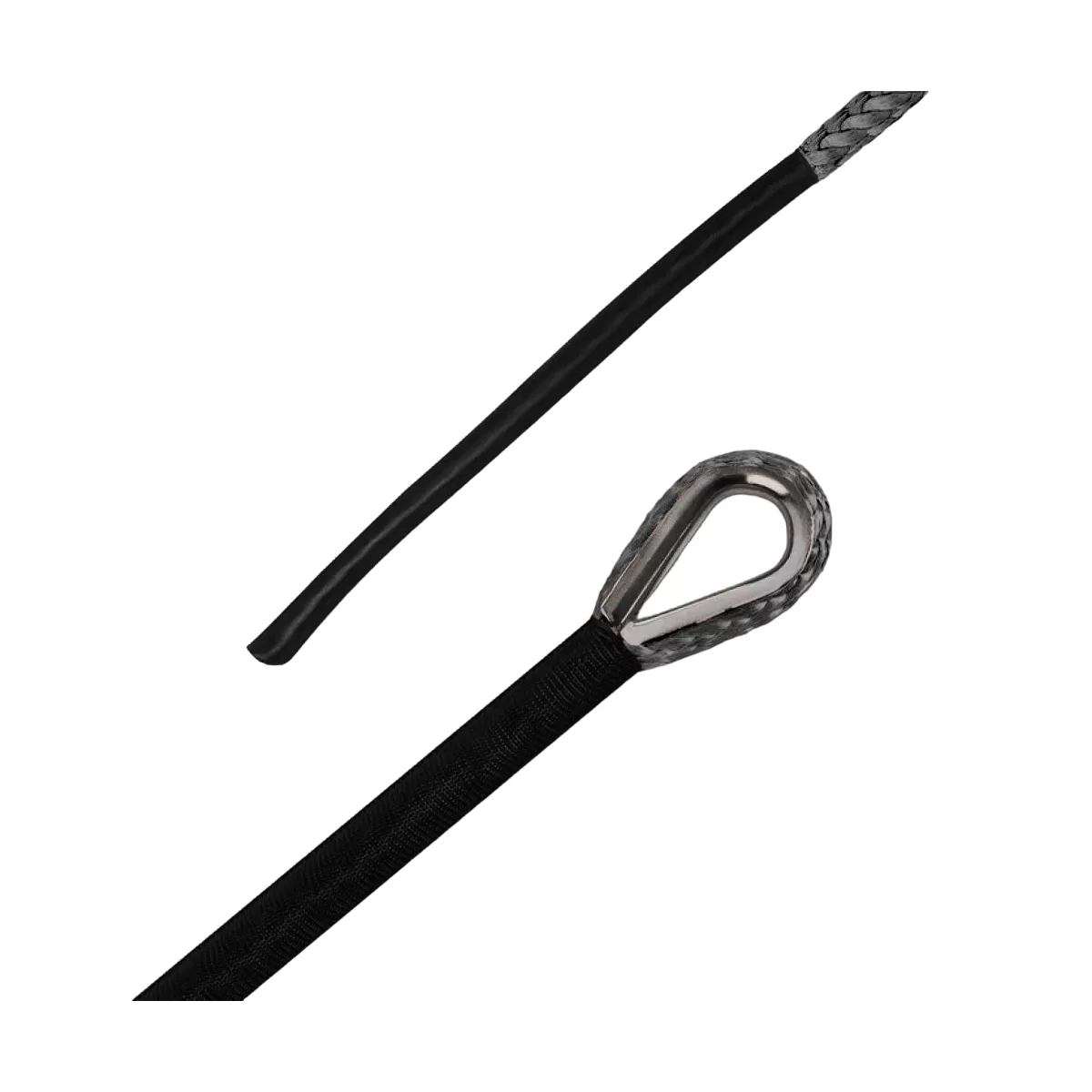 Sufa Syntetica Troliu ATV & SSV 6mm / 15m – Gri – RopeHook [2]