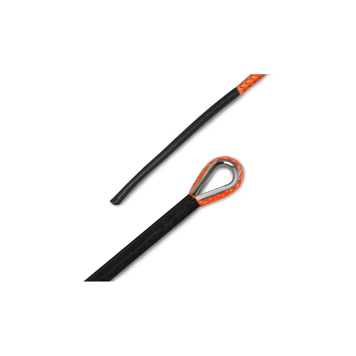 Sufa Syntetica Troliu ATV & SSV 6mm / 15m – Portocaliu – RopeHook [2]
