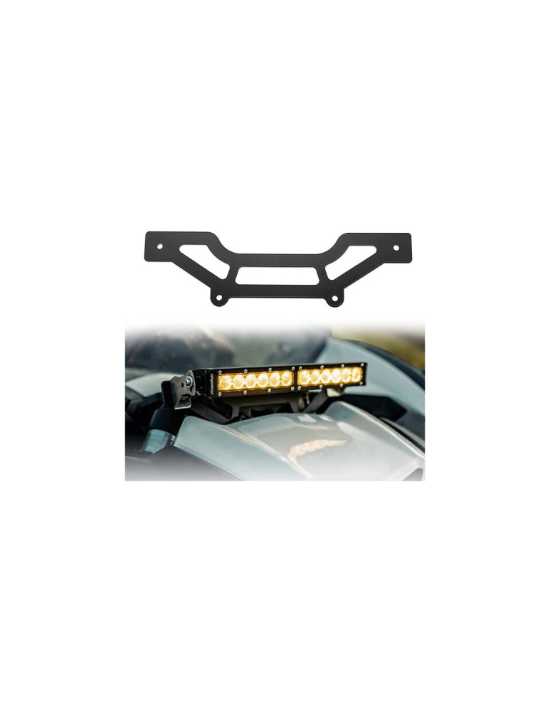 SUPORT MONTARE BARA LED (PE AMORTIZOARE) SSV CAN-AM MAVERICK X3 NEGRU THE BEAST [2]