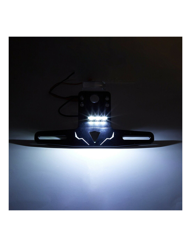 SUPORT NUMAR INMATRICULARE CU LED DIN ALUMINIU ATV / UTV NEGRU THE BEAST [4]
