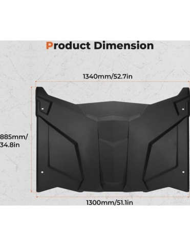 ACCESORII - ACOPERIS PLASTIC CAN-AM MAVERICK X3 THE BEAST