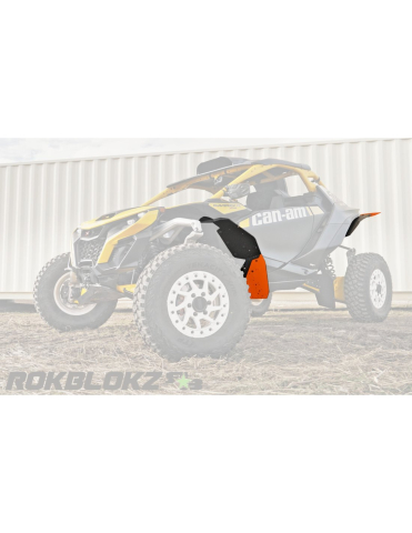ACCESORII SSV - APARATORI NOROI SSV CAN-AM MAVERICK R - OVERFENDERE - PORTOCALIU CU NEGRU