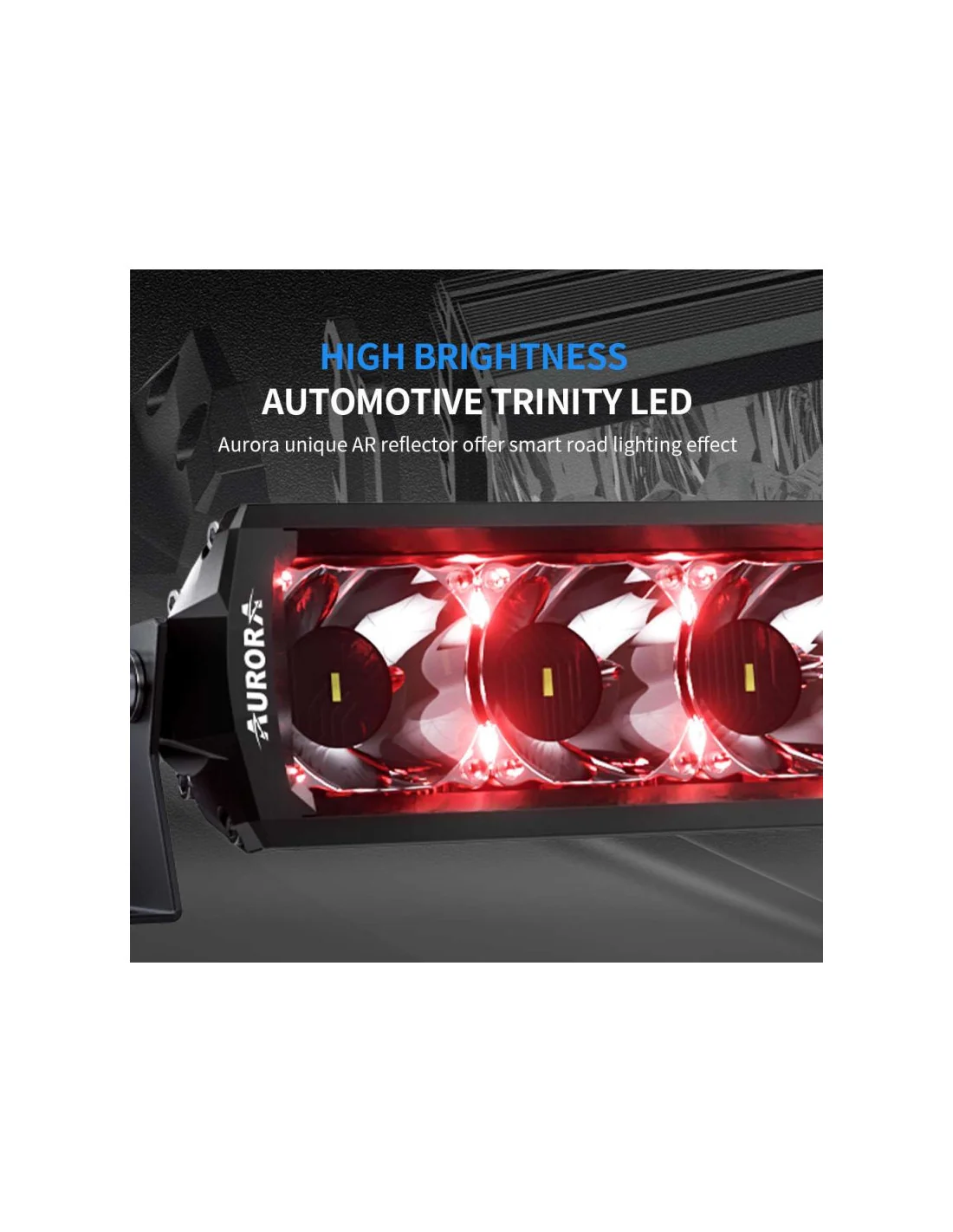 Bara LED Aurora 400W 101.6cm – Accesoriu ATV SSV Off-Road [1]