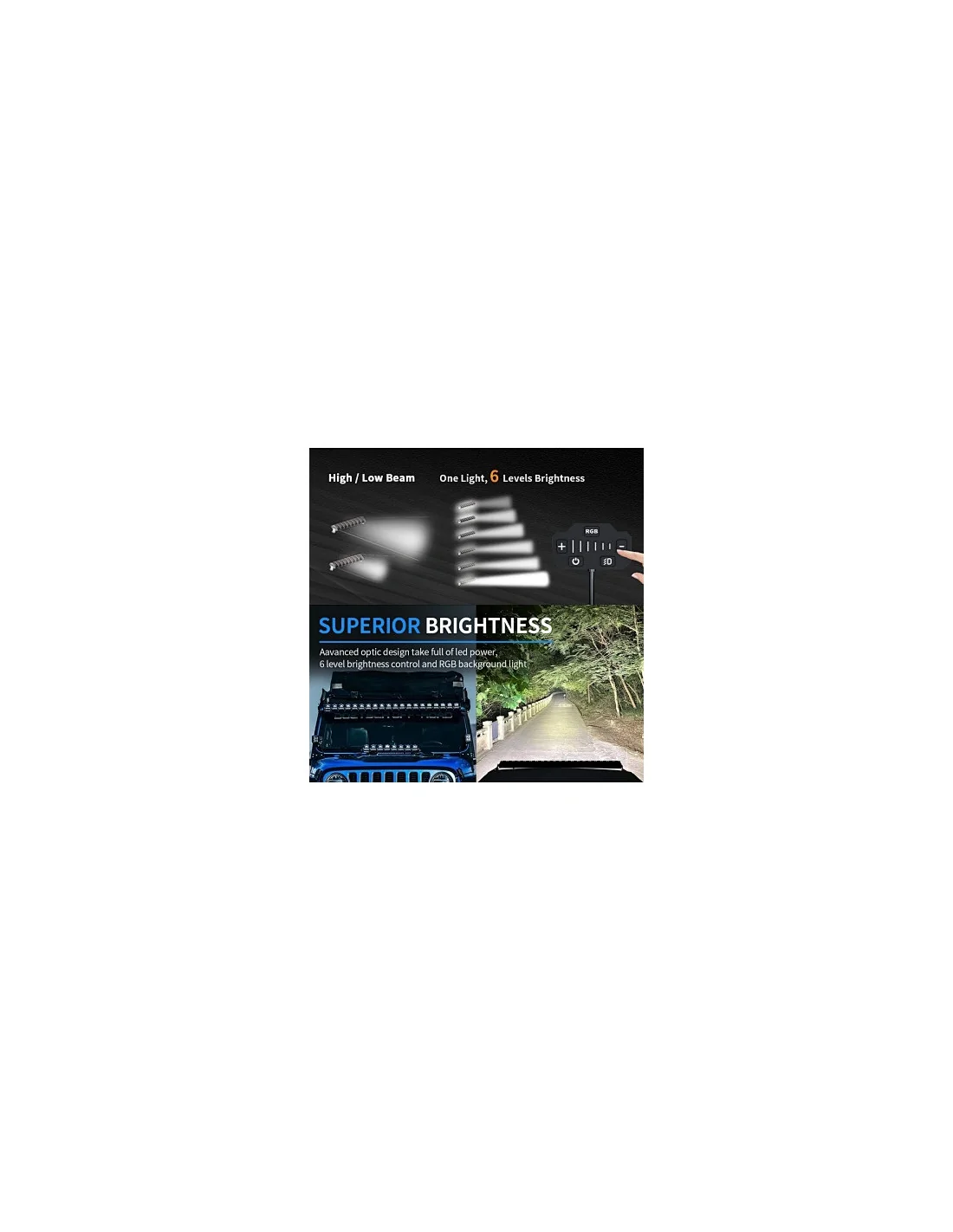 Bara LED Aurora 496W 101.6cm – Accesoriu ATV SSV Off-Road Profesional [3]