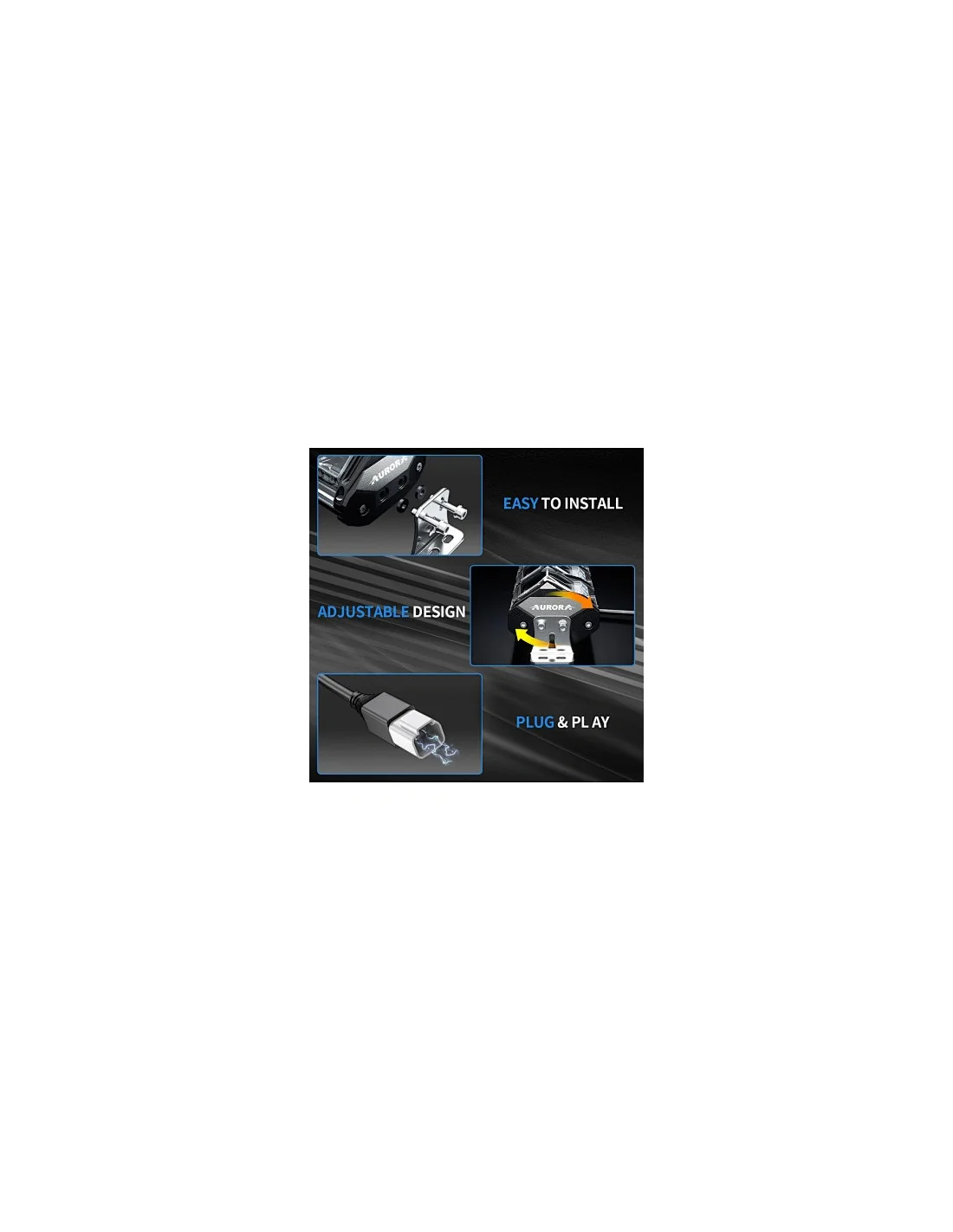 Bara LED Aurora 496W 101.6cm – Accesoriu ATV SSV Off-Road Profesional [5]