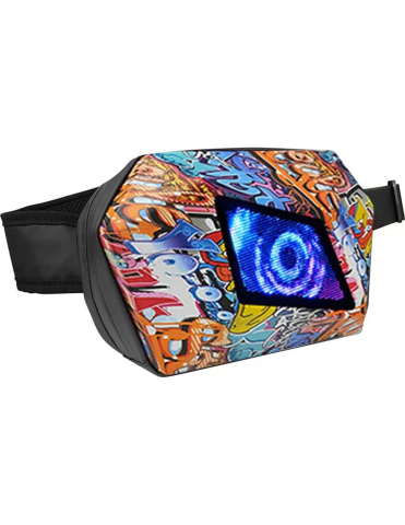ECHIPAMENTE - BORSETA DE UMAR RIGIDA CU ECRAN LED SI BLUETOOTH - DEVIL EYES 32x9x20 CM - MULTICOLOR - MOTOCICLETA / ATV