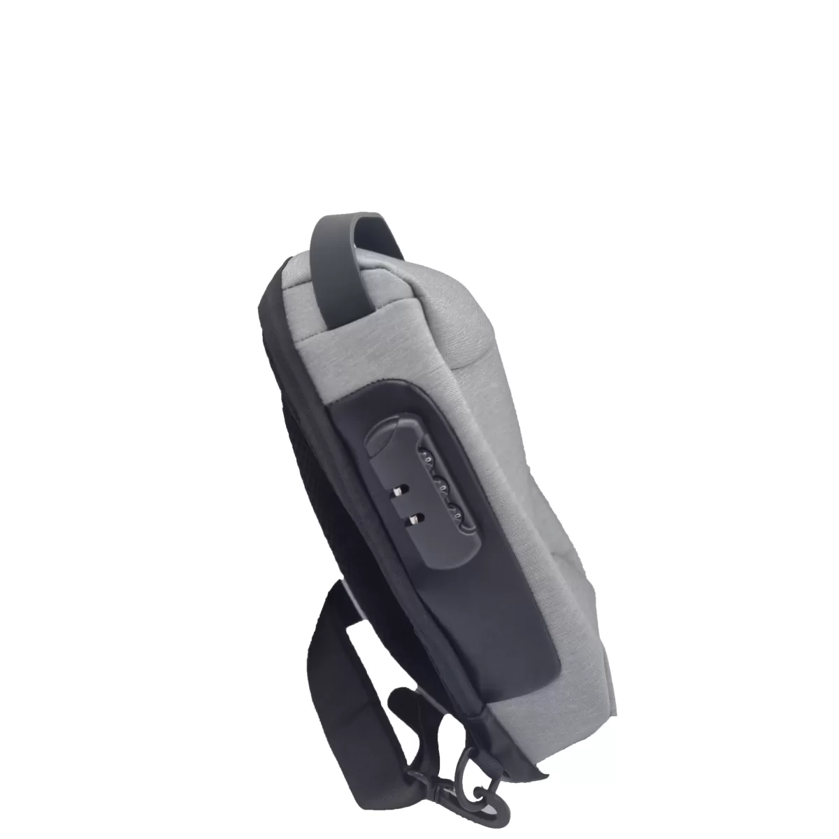 Borseta / Geanta Textila de Umar cu Cifru – 43x34x50 cm – Gri – Ideala pentru Motocicleta / ATV / Bicicleta / Trotineta [2]