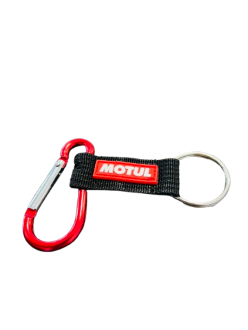 Breloc Mic MOTUL cu Carabina – Rosu/Negru