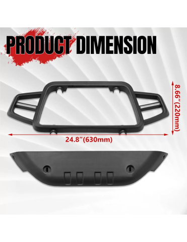 ACCESORII RYKER - BULLBAR FATA PLASTIC CU LEDURI CAN-AM RYKER 600 / CAN-AM RYKER 900 RALLY