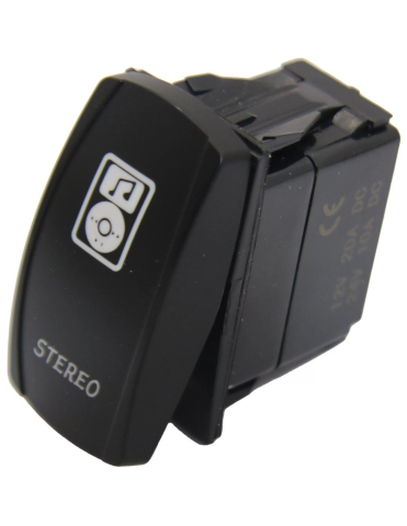 BUTON ON/OFF BOXE (CU LED ALBASTRU) -SSV / UTV -CAN-AM / POLARIS / CFMOTO 5 PINI, 2 POZITII [1]