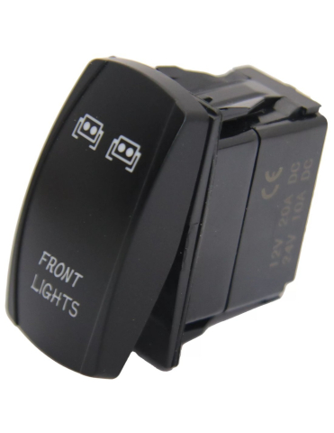 PIESE - BUTON ON/OFF PROIECTOARE FATA (CU LED ALBASTRU) - SSV / UTV - CAN-AM / POLARIS / CFMOTO 5 PINI, 2 POZITII