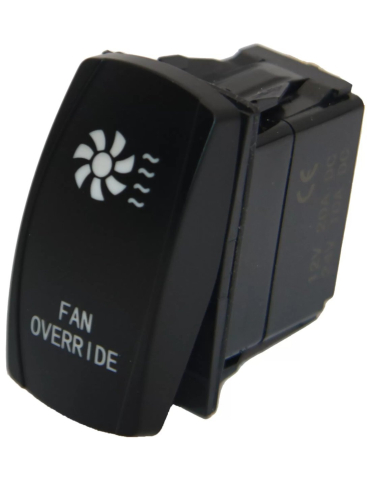 PIESE - BUTON ON/OFF VENTILATOR SUPLIMENTAR (CU LED ALBASTRU) -SSV / UTV -CAN-AM / POLARIS / CFMOTO 5 PINI, 2 POZITII