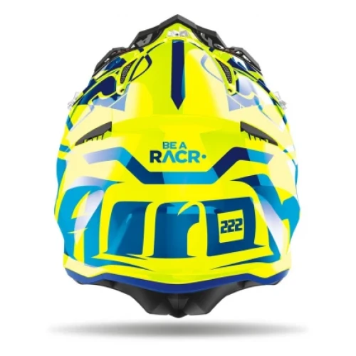 CASCA AIROH AVIATOR 2.3 REP. CAIROLI BLUE YELLOW GLOSS XL [2]