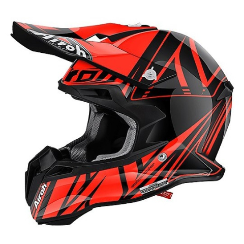 ECHIPAMENTE MOTO - CASCA AIROH TERMINATOR 2.1 PORTOCALIU /NEGRU XL