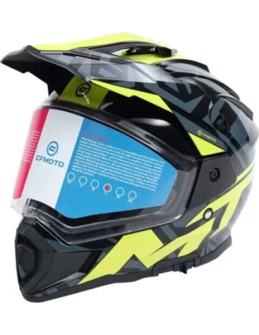 CASCA ATV FULL FACE CFMOTO NEGRU/ VERDE XL [0]