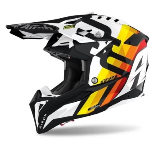 ECHIPAMENTE MOTO - CASCA AVIATOR 3 RAINBOW WHITE GLOSS L