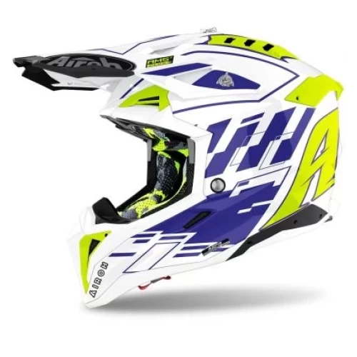 ECHIPAMENTE MOTO - CASCA AVIATOR 3 RAMPAGE BLUE GLOSS L